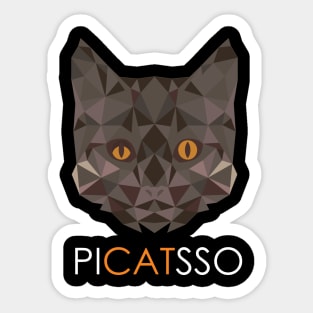 'Picatsso Abstract Cat Art' Cute Cats Adorable Sticker